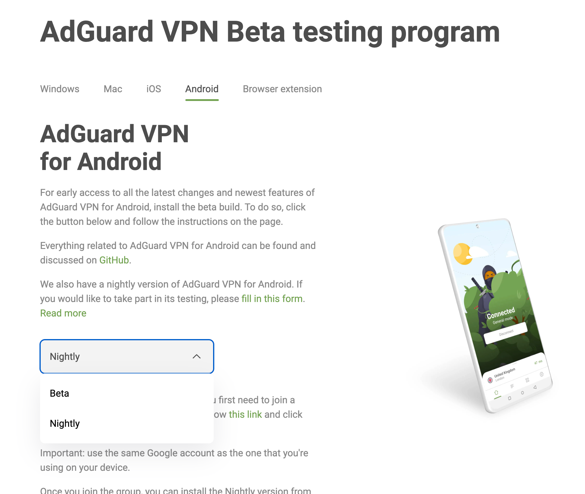 adguard vpn beta