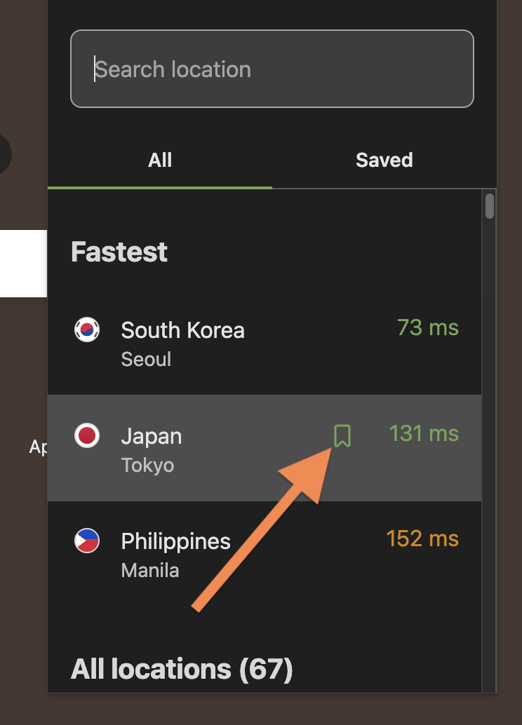 Save a location *mobile