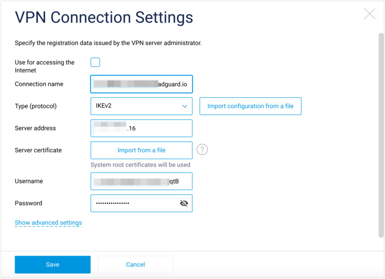 adguard vpn settings