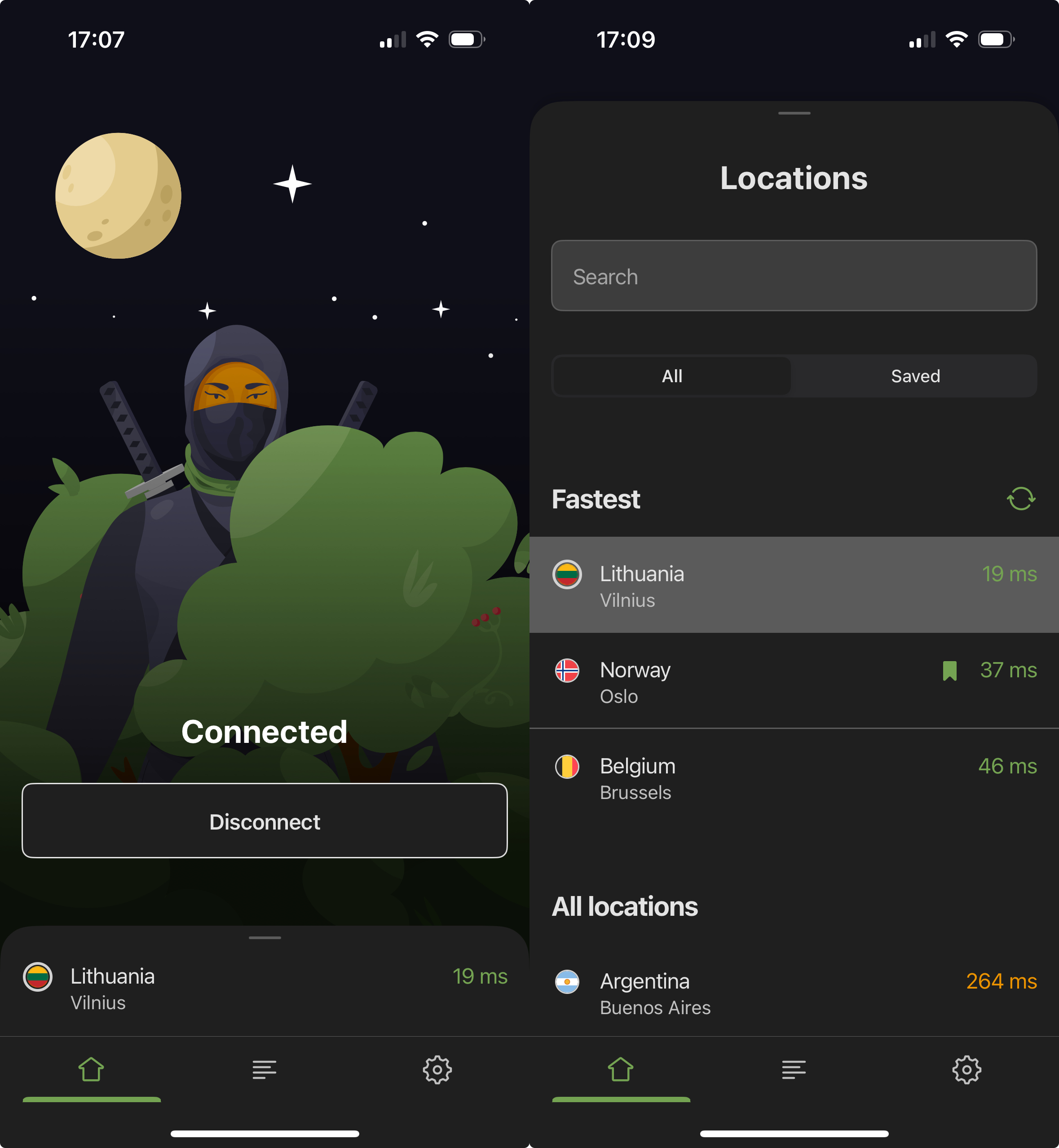 Home and locations *mobile_border
