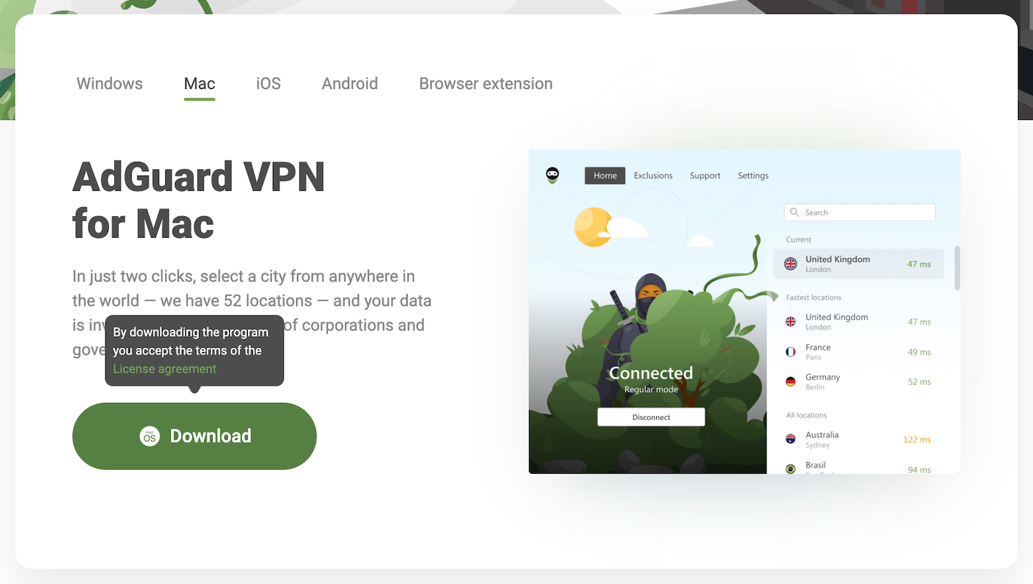 Скачать AdGuard VPN с официального сайта