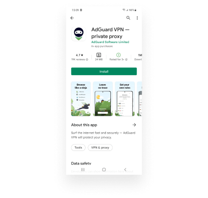 instal AdGuard VPN free