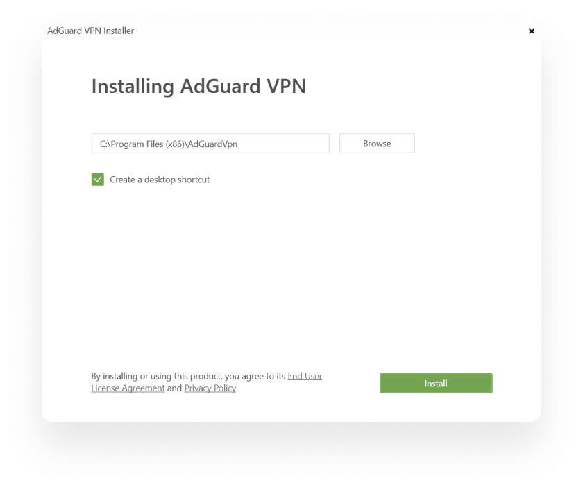 adguard vpn chabge ciubtry